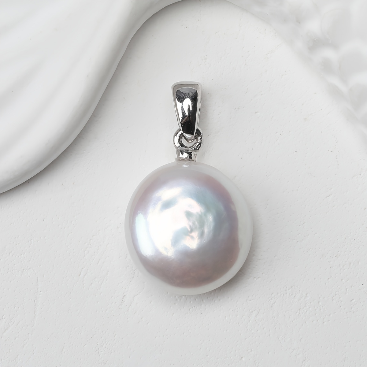 Women's Freshwater Pearl Pendant with Synthetic Zirconia — Small Gift